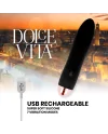 DOLCE VITA VIBRADOR RECARGABLE FOUR NEGRO 7 VELOCIDADES