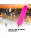 DOLCE VITA VIBRADOR RECARGABLE FOUR ROSA 7 VELOCIDADES