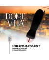 DOLCE VITA VIBRADOR RECARGABLE FIVE NEGRO 7 VELOCIDADES