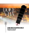 DOLCE VITA VIBRADOR RECARGABLE SIX NEGRO 7 VELOCIDADES