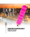 DOLCE VITA VIBRADOR RECARGABLE SIX ROSA 7 VELOCIDADES