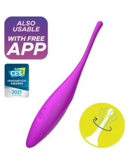 SATISFYER TWIRLING JOY ESTIMULADOR CLITORIS - FUCSIA