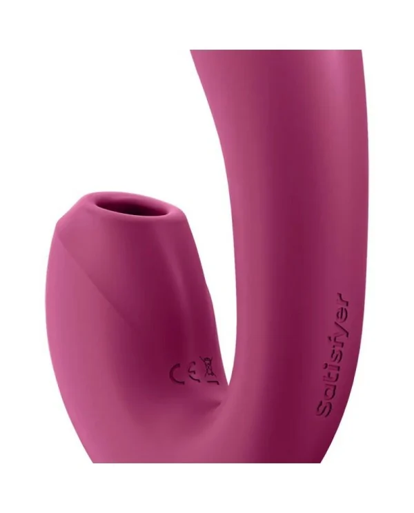 SATISFYER SUNRAY ESTIMULADOR Y VIBRADOR ROJO