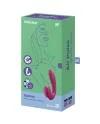 SATISFYER SUNRAY ESTIMULADOR Y VIBRADOR ROJO