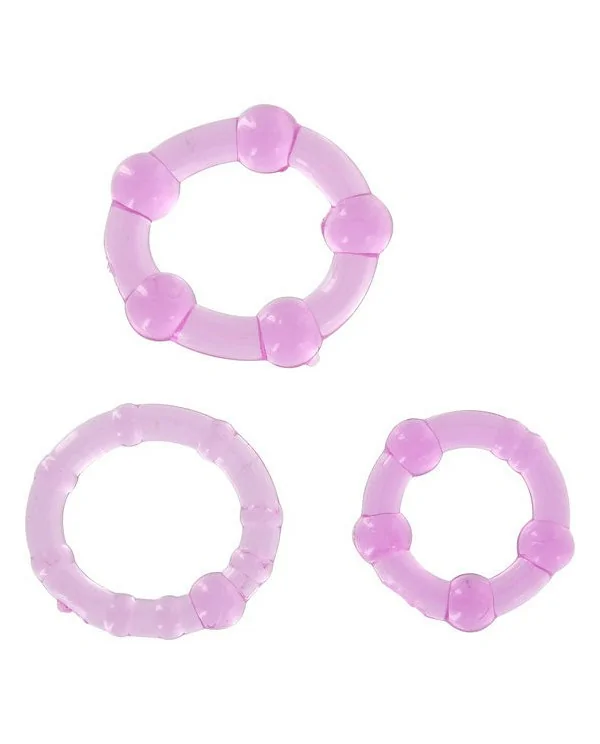 SEVENCREATIONS JUEGO TRES ANILLOS PENE LILA