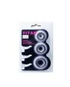 BAILE TITAN SET 3PCS COCK RING BLACK 28 24 19 CM