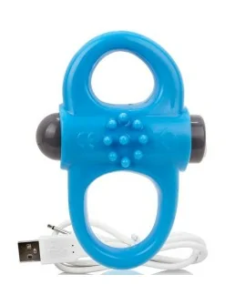 SCREAMING O ANILLO VIBRADOR RECARGABLE YOGA AZUL