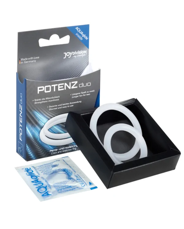 POTENZ DUO ANILLOS PENE TALLA M BLANCO