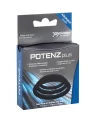 POTENZPLUS KIT DE 3 ANILLOS PARA EL PENE S M L NEGRO