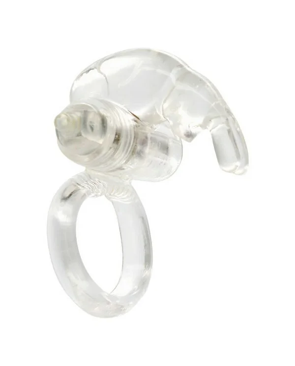 SEVENCREATIONS ANILLO VIBRADOR DE SILICONA TRANSPARENTE