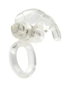 SEVENCREATIONS ANILLO VIBRADOR DE SILICONA TRANSPARENTE