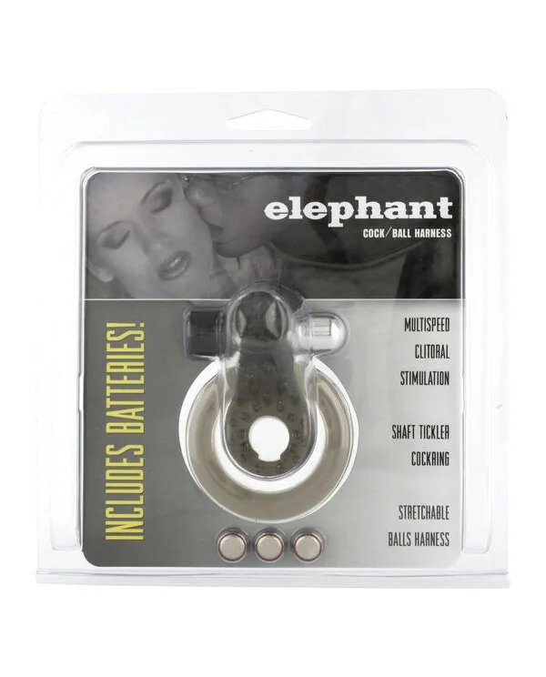 SEVENCREATIONS ANILLO VIBRADOR CON ELEFANTE ESTIMULADOR