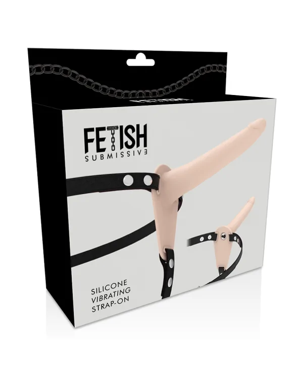 FETISH SUBMISSIVE ARNeS VIBRADOR SILICONA FLESH 15CM