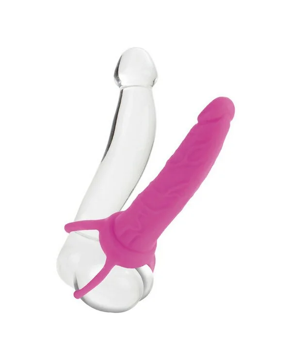 CALEX DUAL PENETRATOR DILDO CON ARNES ROSA