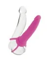 CALEX DUAL PENETRATOR DILDO CON ARNES ROSA