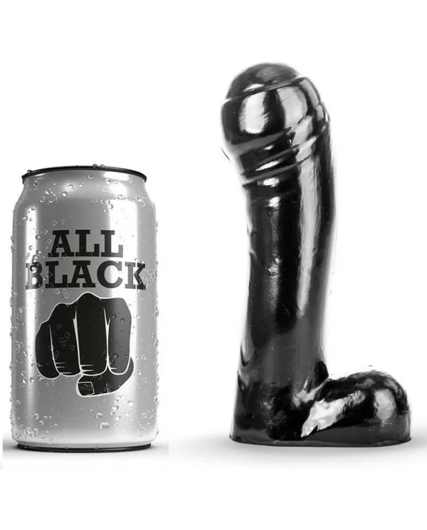 ALL BLACK DILDO NEGRO 15CM