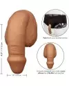 PACKING PENIS PENE DE SILICONA 1275CM CARAMELO