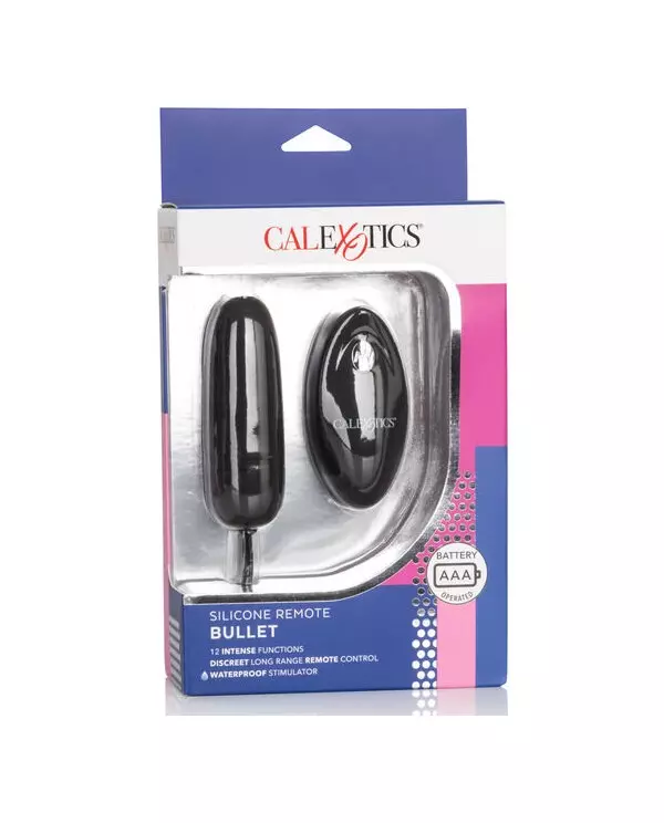 CALEX HUEVO VIBRADOR DE SILICONA CON MANDO NEGRO