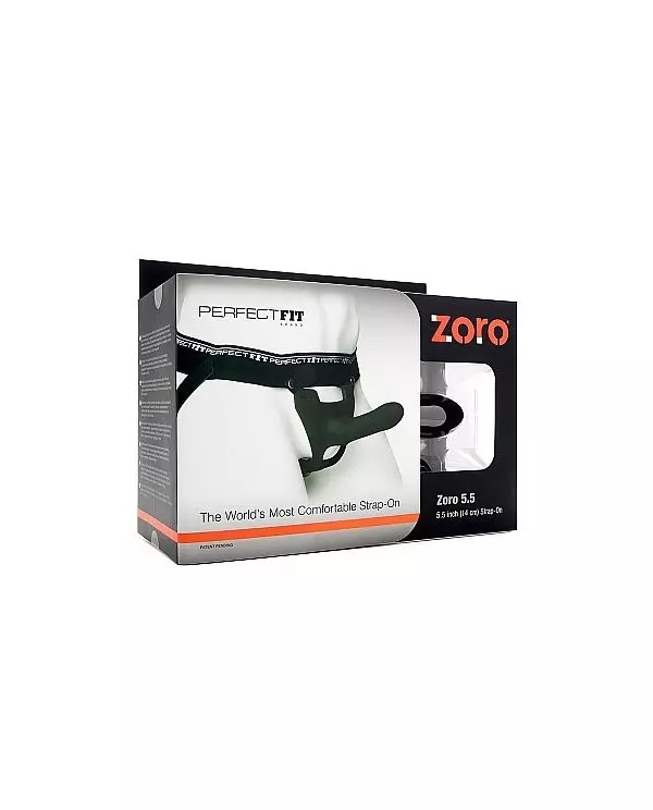 PERFECTFIT ZORO PENE SILICONA 14 CM CON ARNeS NEGRO