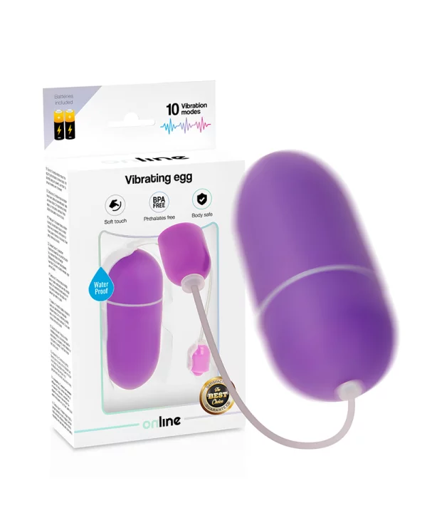 ONLINE HUEVO VIBRADOR WATERPROOF LILA