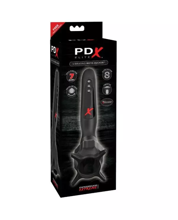 PDX ELITE ESTIMULADOR CON VIBRACION Y SUCCION ROTO SUCKER