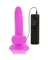 DIVERSIA DILDO FLEXIBLE CON VIBRACION 17 CM LILA