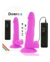 DIVERSIA DILDO FLEXIBLE CON VIBRACIoN 18 CM LILA