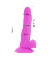 DIVERSIA DILDO FLEXIBLE CON VIBRACIoN 18 CM LILA