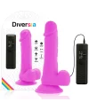 DIVERSIA DILDO FLEXIBLE CON VIBRACION 205 CM LILA