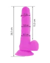 DIVERSIA DILDO FLEXIBLE CON VIBRACION 205 CM LILA