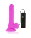 DIVERSIA DILDO FLEXIBLE CON VIBRACION 205 CM LILA