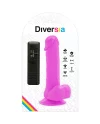 DIVERSIA DILDO FLEXIBLE CON VIBRACION 205 CM LILA