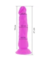 DIVERSIA DILDO FLEXIBLE CON VIBRACION 21 CM LILA