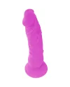 DIVERSIA DILDO FLEXIBLE CON VIBRACION 21 CM LILA