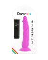 DIVERSIA DILDO FLEXIBLE CON VIBRACION 21 CM LILA