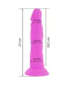 DIVERSIA DILDO FLEXIBLE CON VIBRACION 23 CM LILA