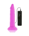 DIVERSIA DILDO FLEXIBLE CON VIBRACION 23 CM LILA