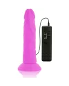 DIVERSIA DILDO FLEXIBLE CON VIBRACION 23 CM LILA