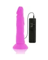 DIVERSIA DILDO FLEXIBLE CON VIBRACION 23 CM LILA