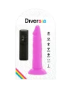 DIVERSIA DILDO FLEXIBLE CON VIBRACION 23 CM LILA