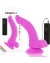 DIVERSIA DILDO FLEXIBLE CON VIBRACION 215 CM LILA