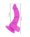 DIVERSIA DILDO FLEXIBLE CON VIBRACION 215 CM LILA