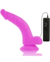 DIVERSIA DILDO FLEXIBLE CON VIBRACION 215 CM LILA