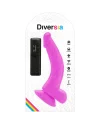 DIVERSIA DILDO FLEXIBLE CON VIBRACION 215 CM LILA