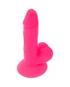 DIVERSIA DILDO FLEXIBLE CON VIBRACION 17 CM ROSA