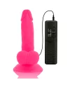 DIVERSIA DILDO FLEXIBLE CON VIBRACION 17 CM ROSA