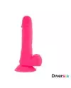 DIVERSIA DILDO FLEXIBLE CON VIBRACION 205 CM ROSA