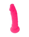 DIVERSIA DILDO FLEXIBLE CON VIBRACION 21 CM ROSA