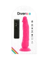 DIVERSIA DILDO FLEXIBLE CON VIBRACION 21 CM ROSA