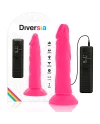 DIVERSIA DILDO FLEXIBLE CON VIBRACION 23 CM PINK